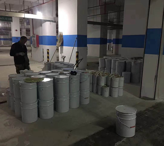 惠州某小区地下停车场（正在施工）